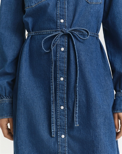 Gant - Puff Denim Kjole - Indigo